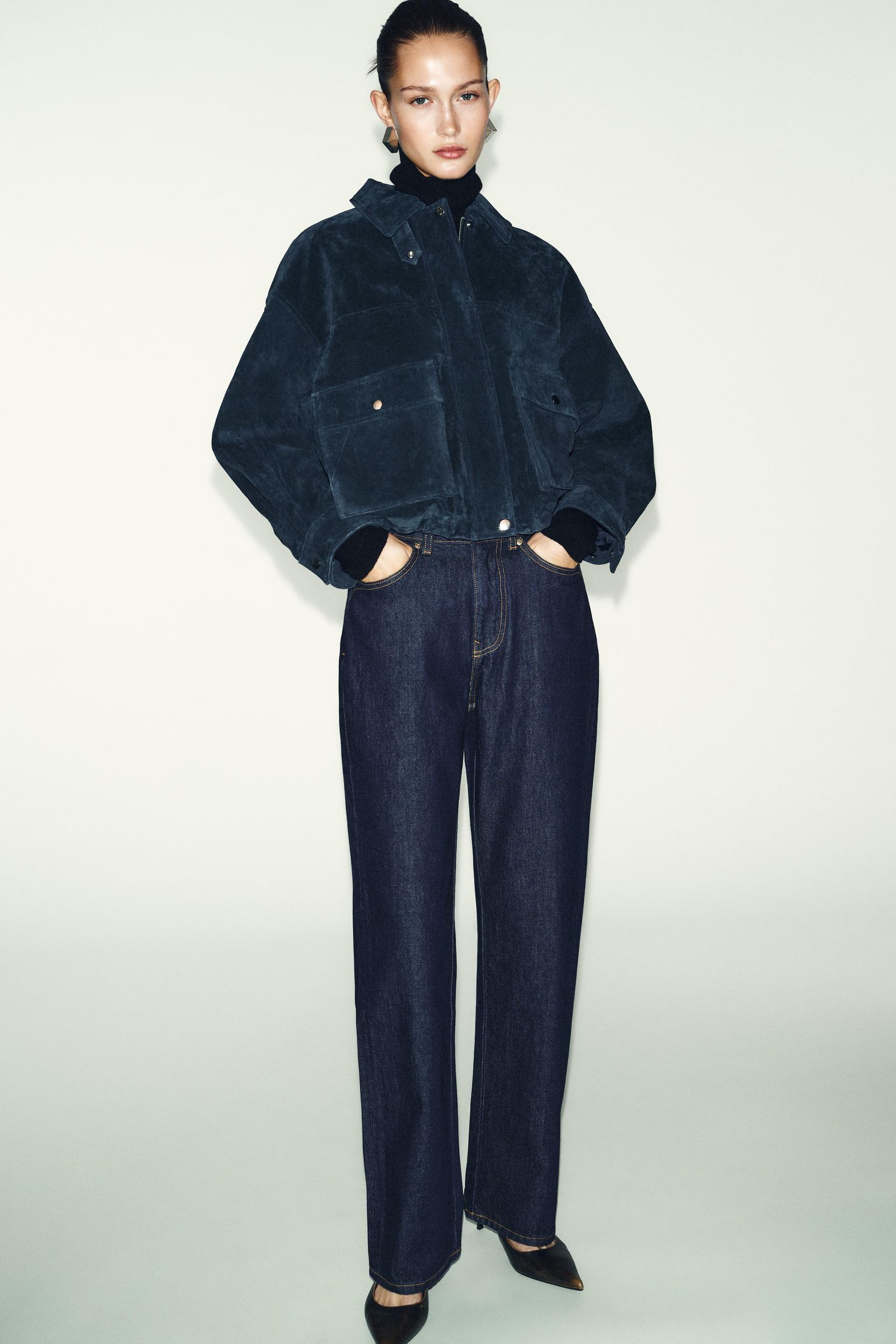 Z.03 High-Waist Straight Long Length Jeans