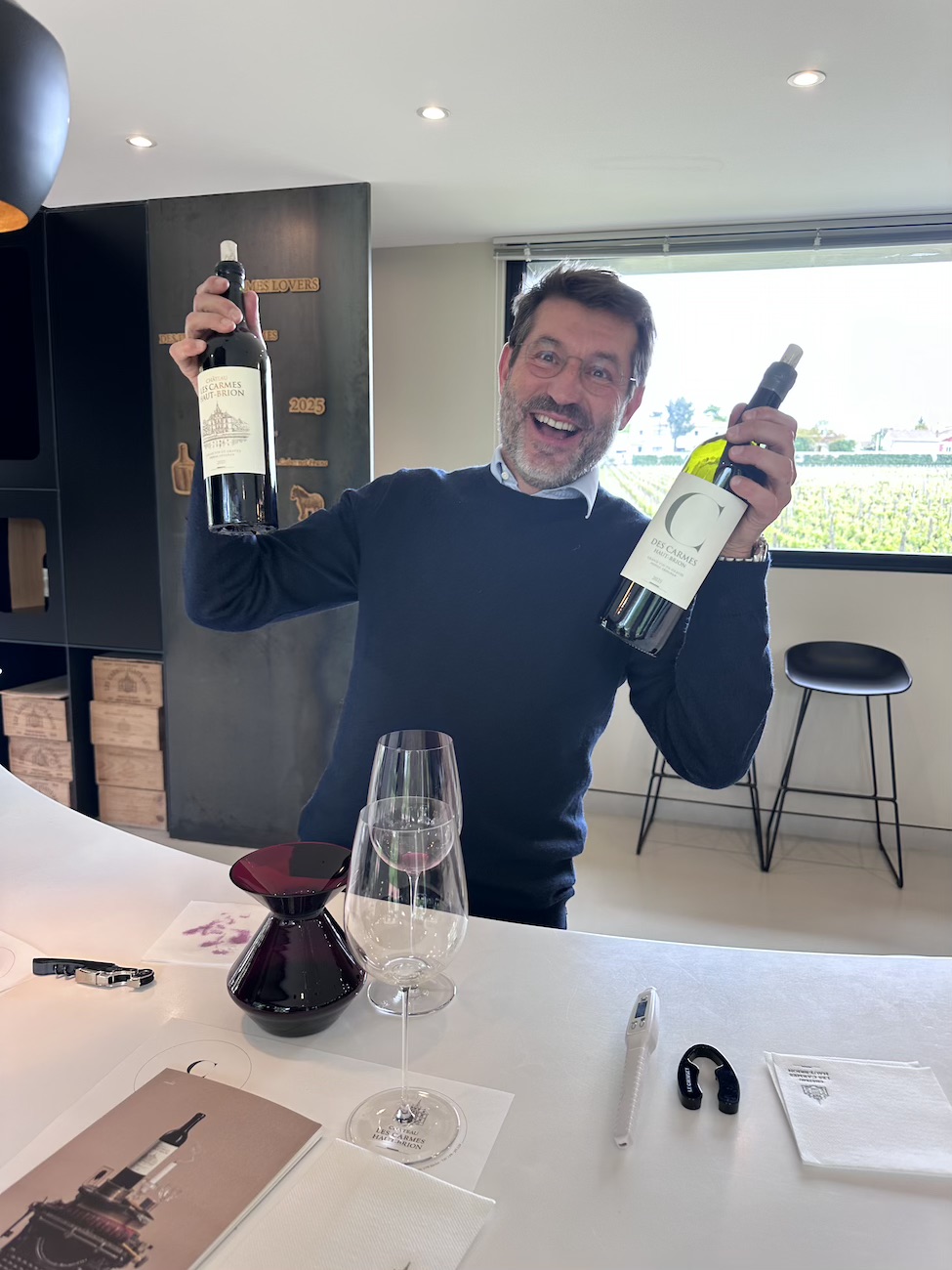 Tasting at Les Carmes Haut-Brion