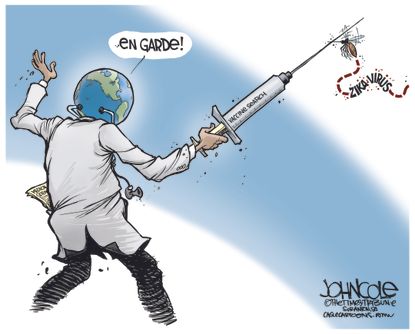 Editorial Cartoon U.S. Zika Virus