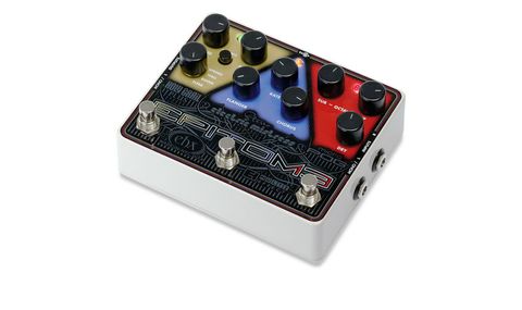 The Epitome combines Electro-Harmonix's Micro POG, Electric Mistress and Holy Grail Plus effects in one box