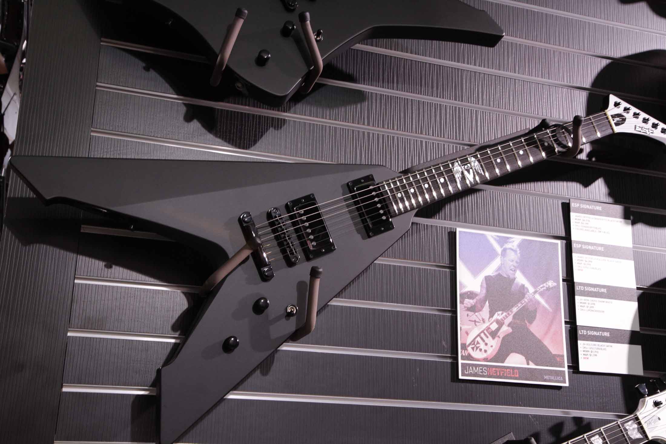 1. James Hetfield ESP Signature Vulture Black Satin MSRP:$6398/STREET:$3999