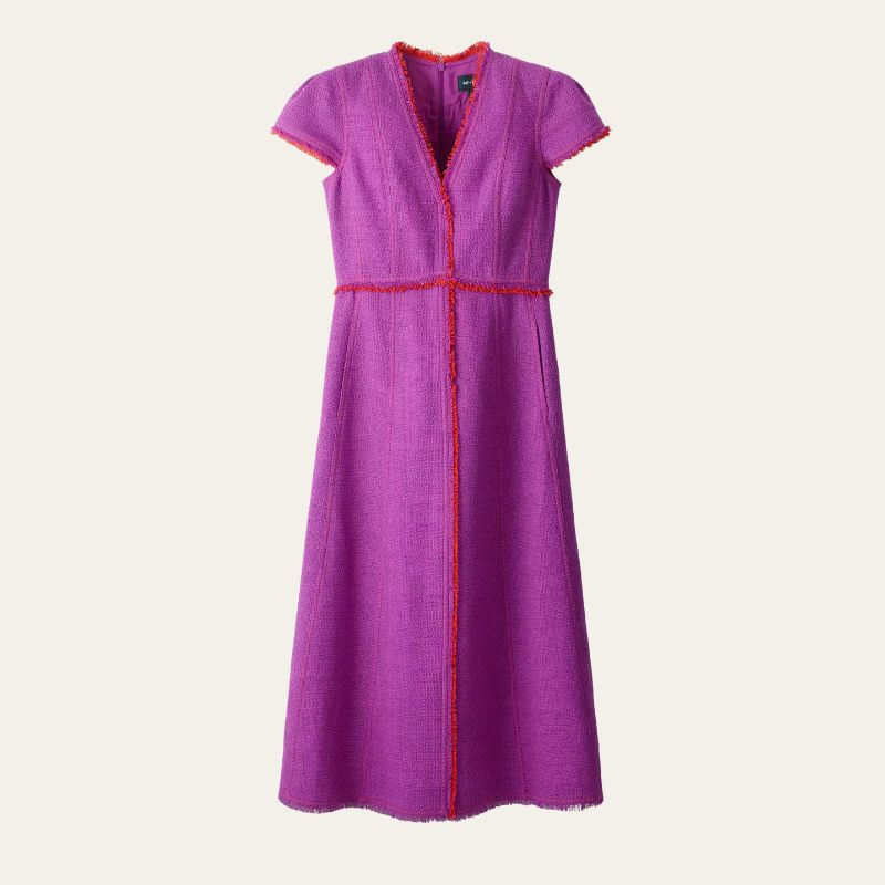 A cutout of a purple ME+EM dress