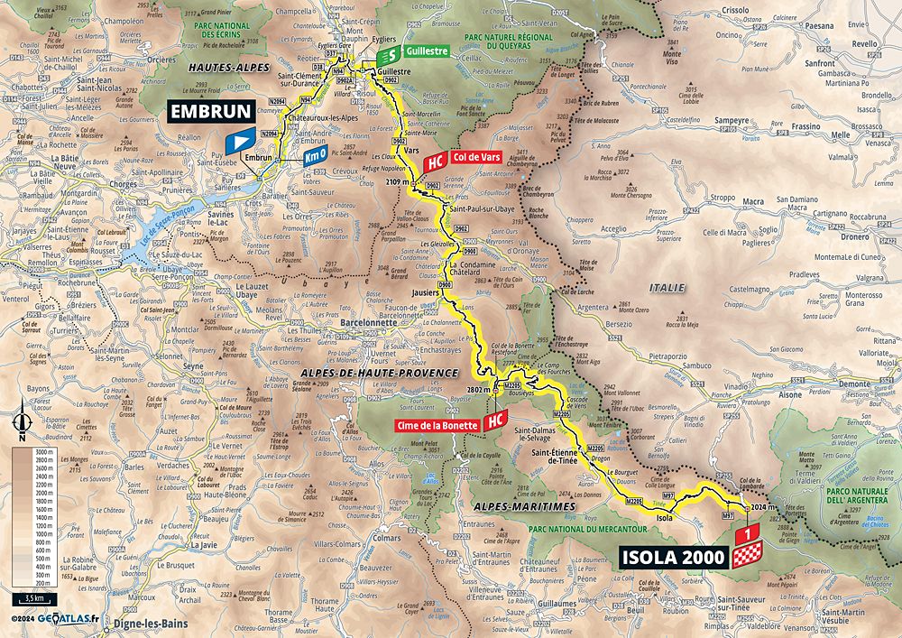2024 Tour de France maps and profiles