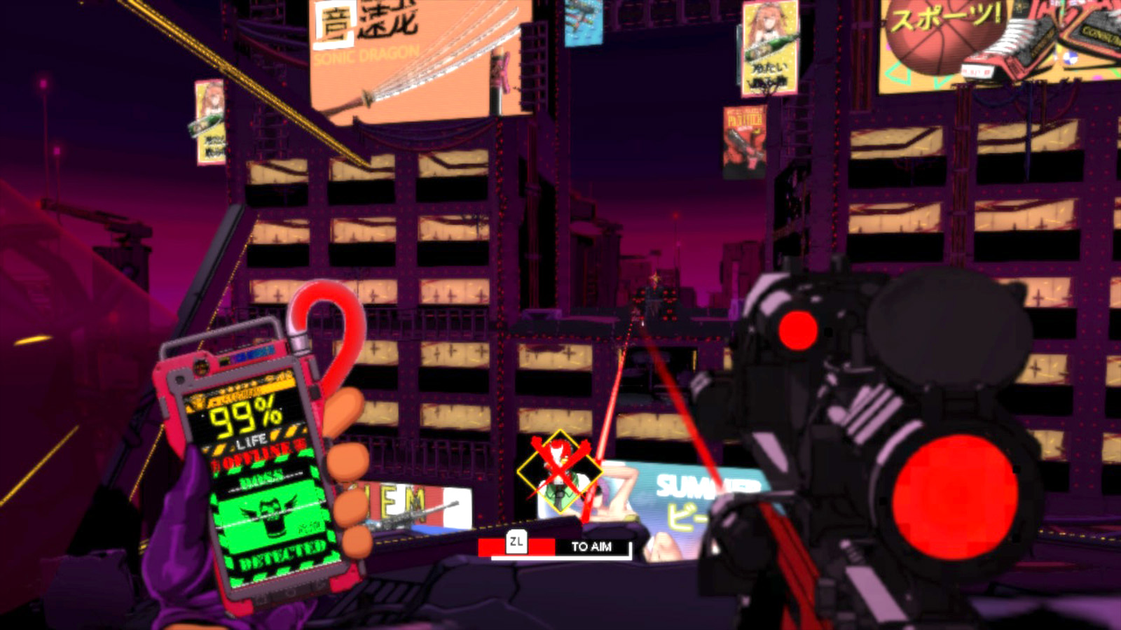 Mullet MadJack review; colourful screens from an anime shooter
