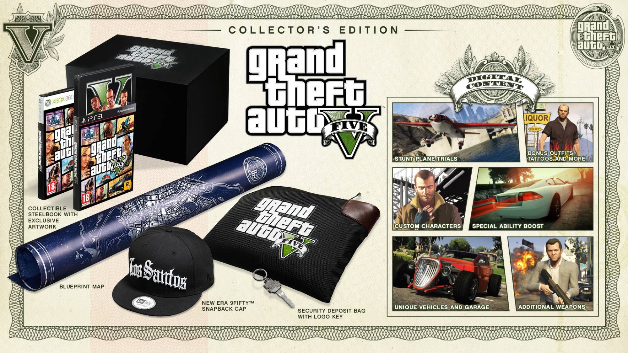 Promotional image for Grand Theft Auto V Collector's Edition