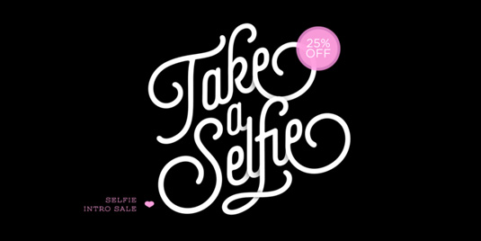 Selfie font