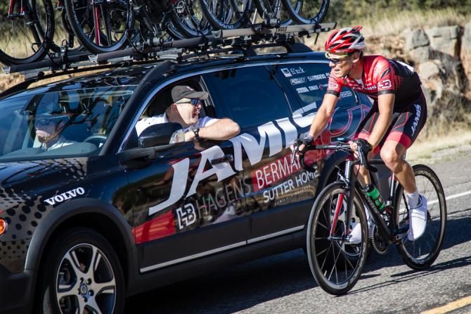 Jamis fought hard to try and take back the overall today
