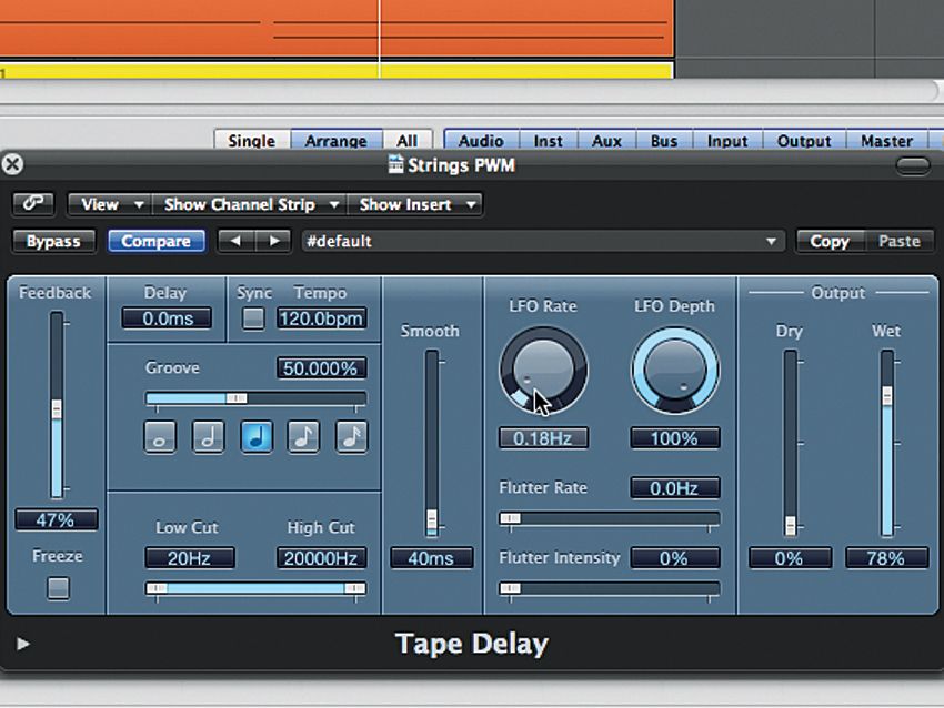 Trick your delay plug-in into thinking its a flanger effect with these specific settings. Whoosh!