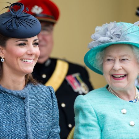 Queen Elizabeth and Kate Middleton