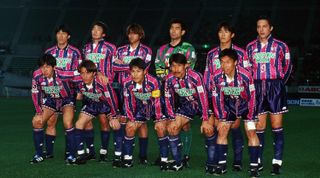 Cerezo Osaka team line-up photo, 1998