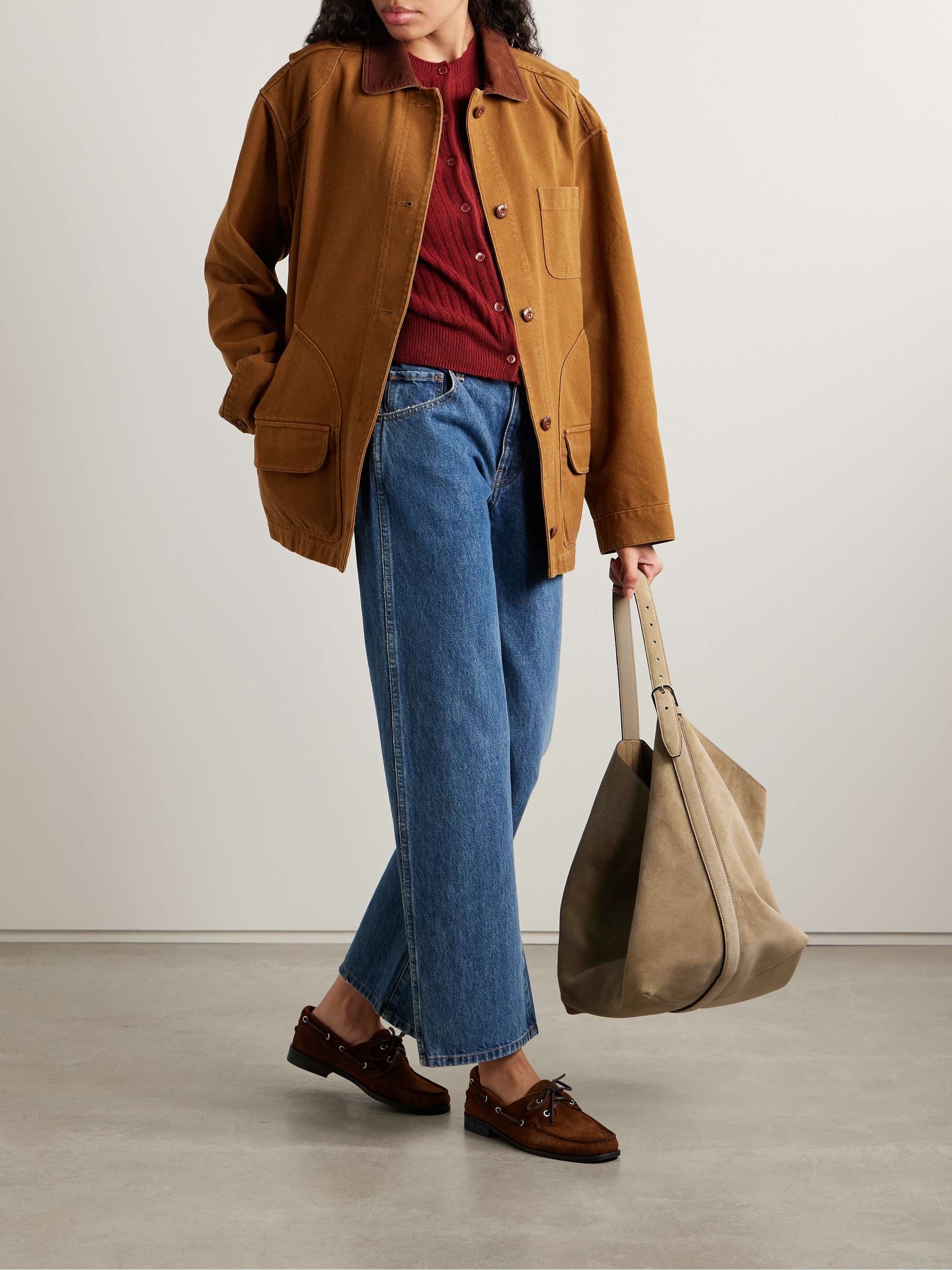 Pascual Corduroy-Trimmed Cotton-Canvas Jacket