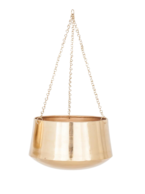 Silver Metal Hanging Dome Wall Planter Set of 2