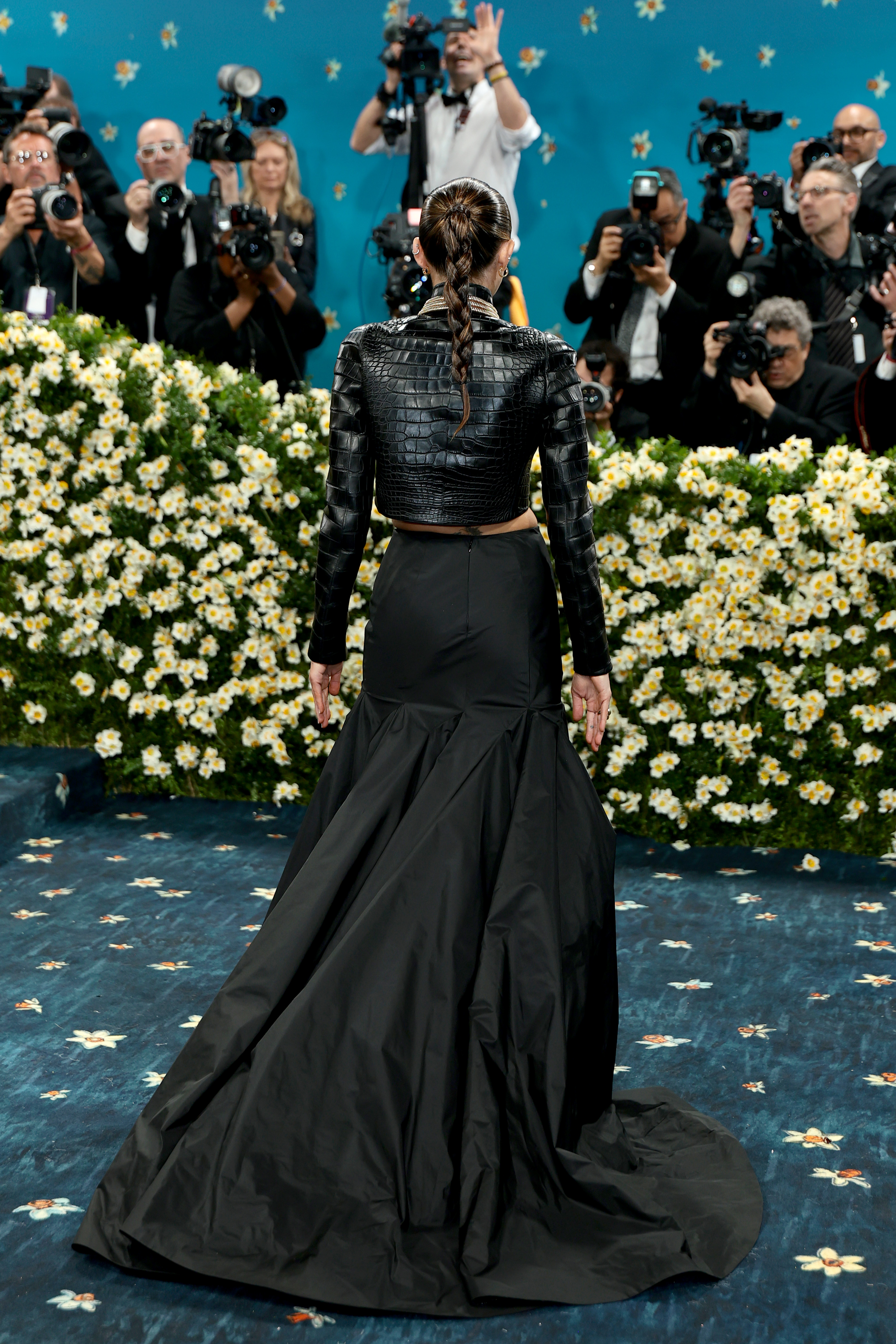 Miley Cyrus attends the 2025 Met Gala Celebrating "Superfine: Tailoring Black Style" at Metropolitan Museum of Art on May 05, 2025 in New York City.