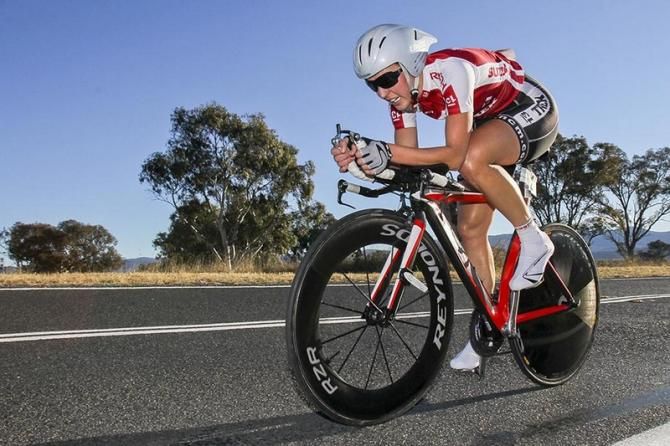 At the Women's Canberra Tour Rebecca Wiasak continued her form as one of Australia's top domestic time trialists.