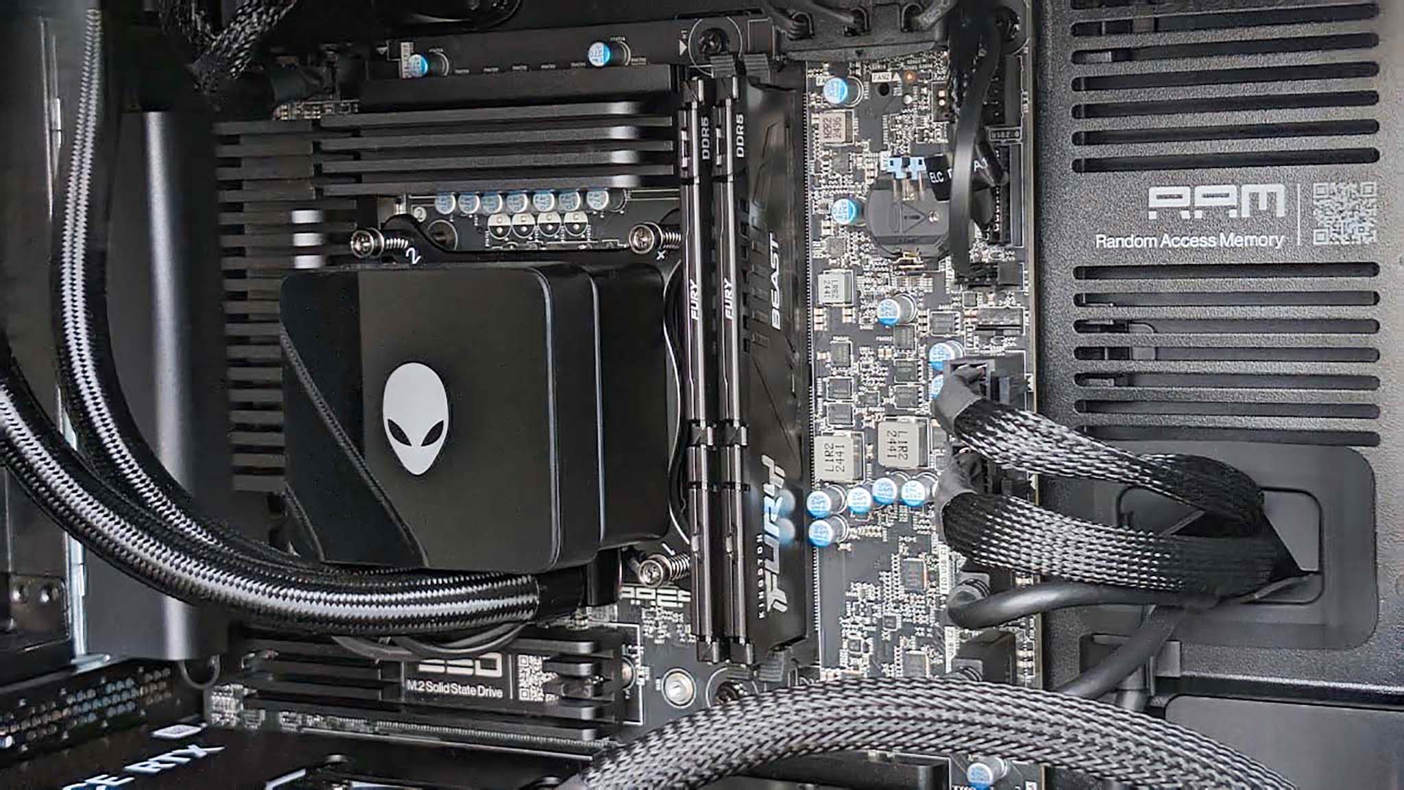 Photo of Alienware Area-51 Gaming Desktop after reflections and dust specks have been removed.