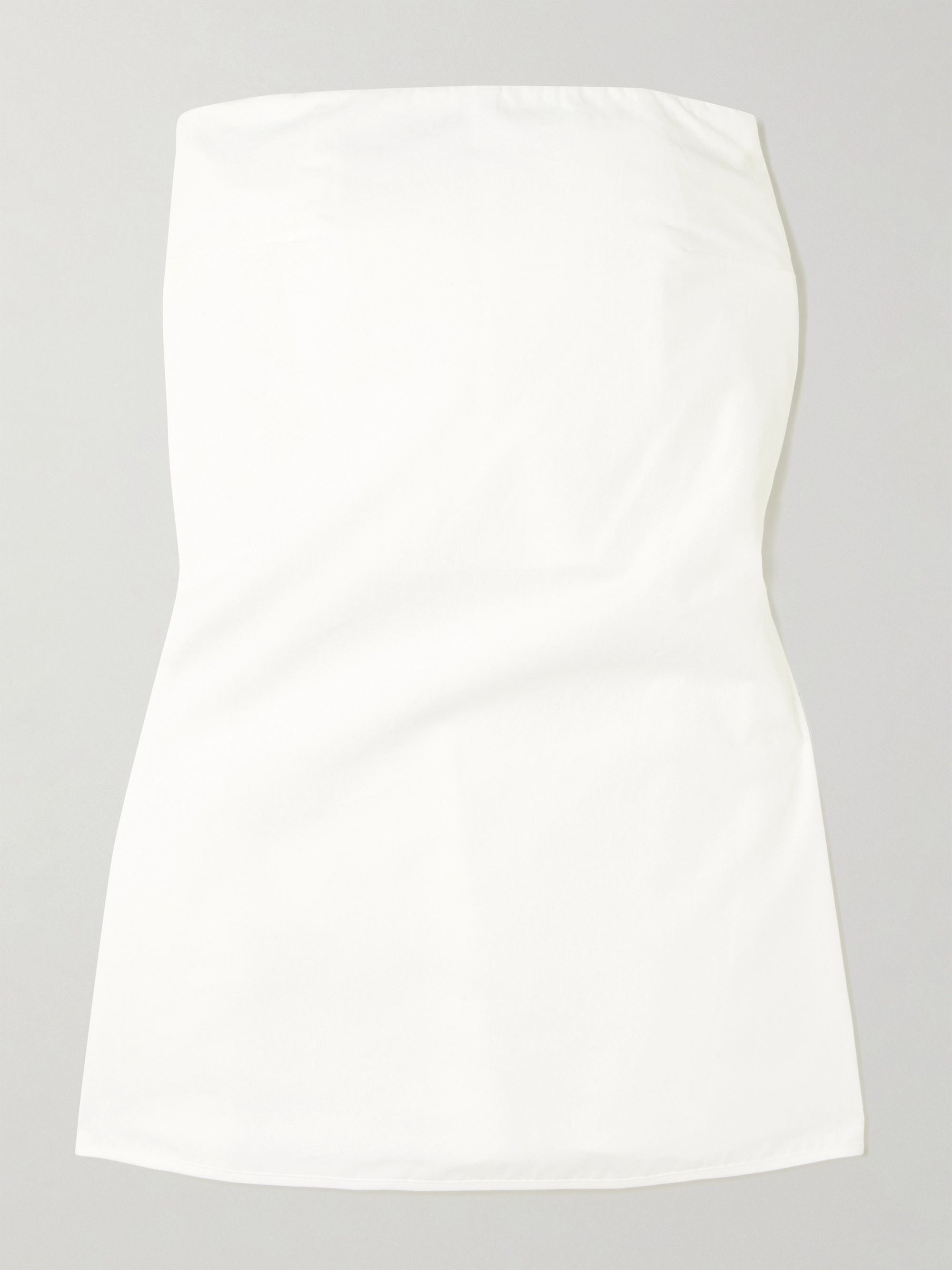 R&amp;oacute;he, Peplum Cotton-Poplin Bustier Top