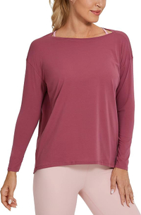 CRZ YOGA Pima Cotton Long Sleeve Workout Shirt (Women's): was $28 now $23 @ Amazon