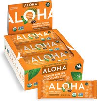 ALOHA Plant-based Protein Bars in Peanut Butter Chocolate Chip x12 | Was $34.99, Now $19.99 at Amazon