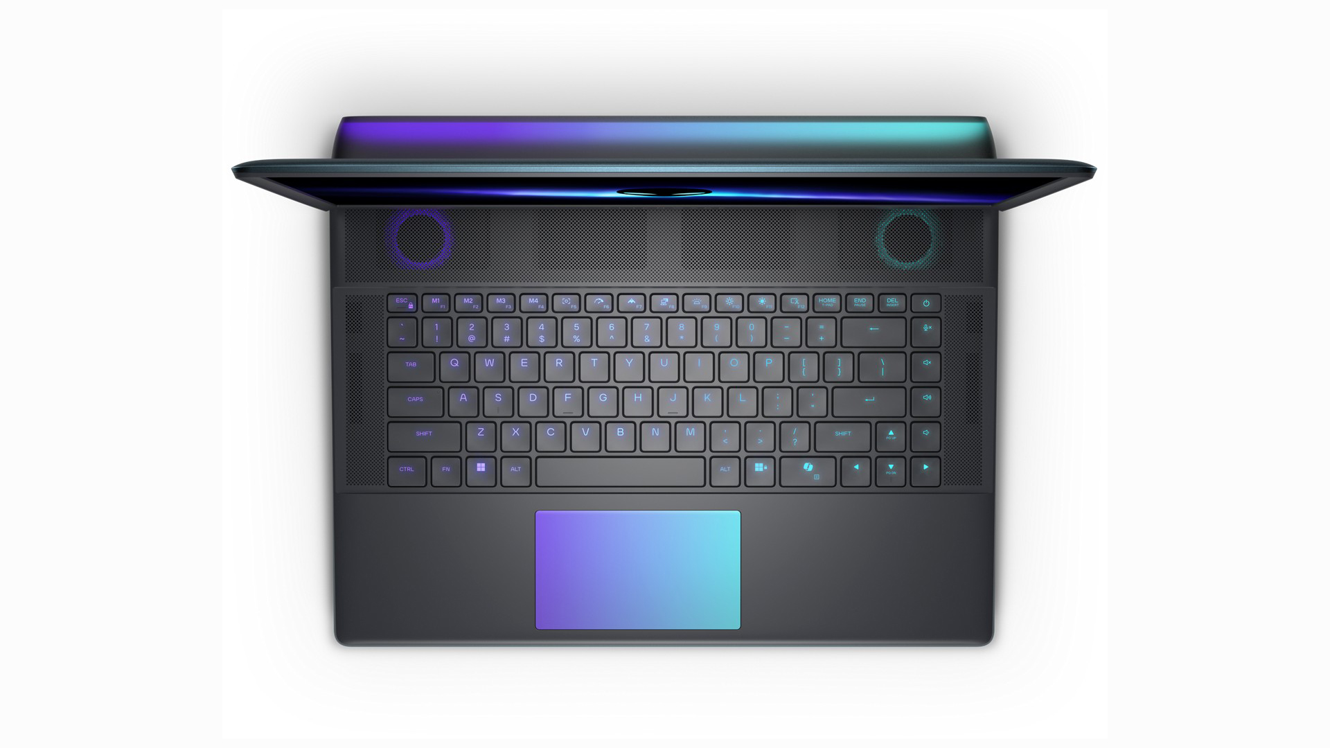Dell&#039;s Alienware Area-51 laptop seen from above