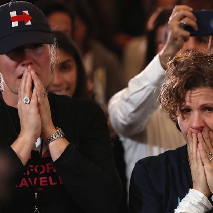 Tears over clinton