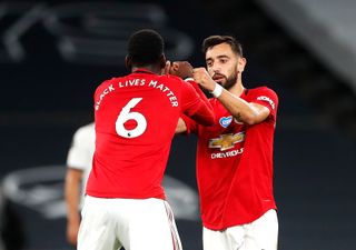 Bruno Fernandes and Paul Pogba started together for the first time on Wednesday, having briefly played together on Friday