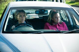 Janine Butcher drives Linda Carter home