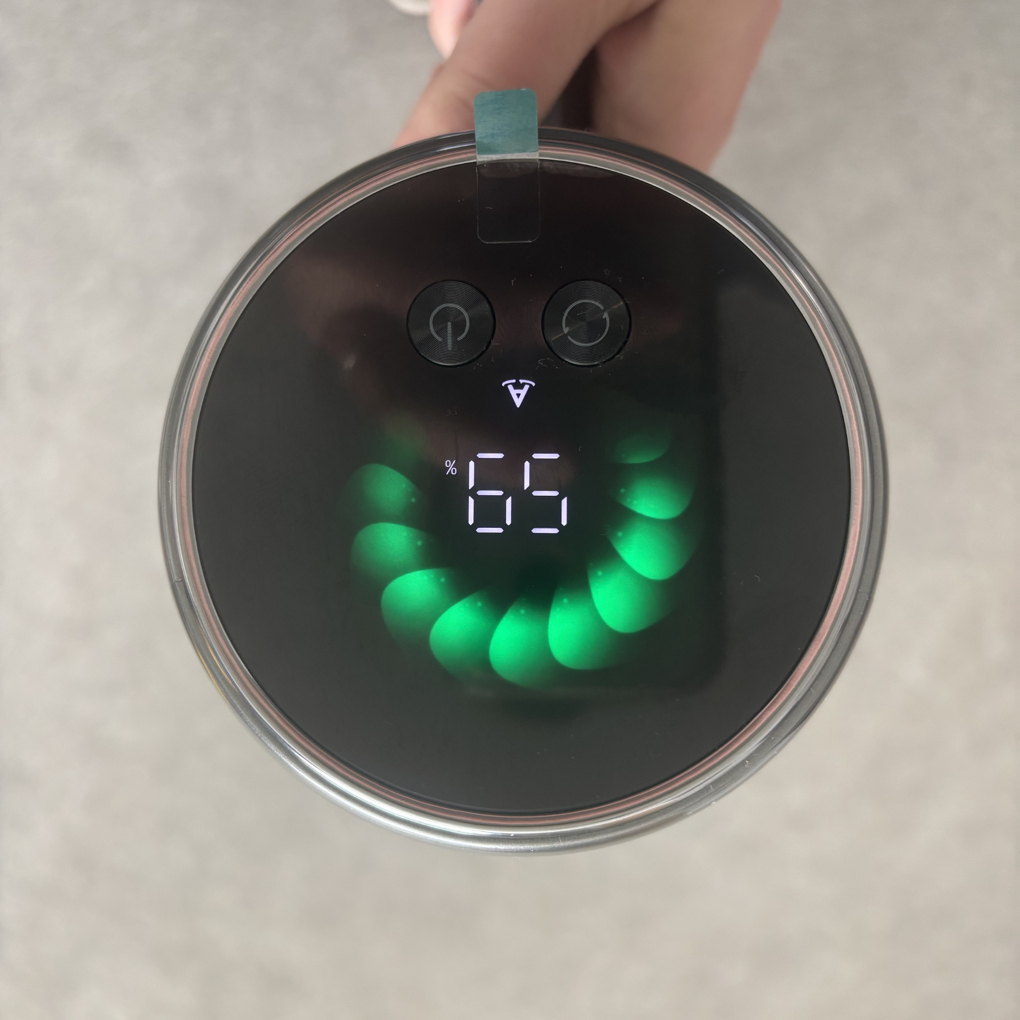 Dreame V20 Pro Cordless control panel display