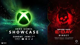 Promotional header for Xbox Games Showcase and Gears of War: E-Day Direct events