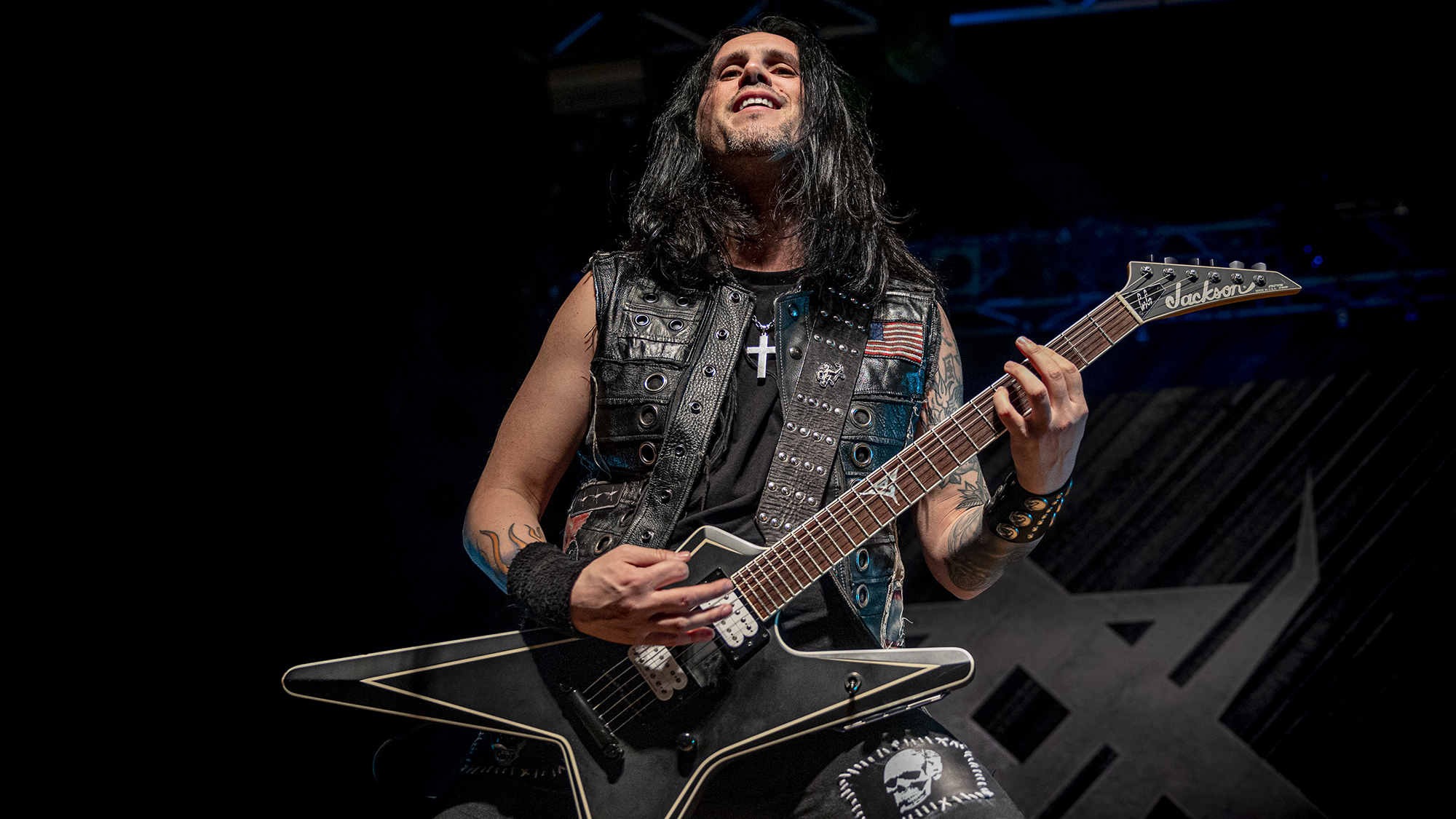 Gus G. Kostas Karamitroudis in tour with Firewind band live concert at Live Club in Trezzo sull'Adda in Milan Italy February, 8 2023