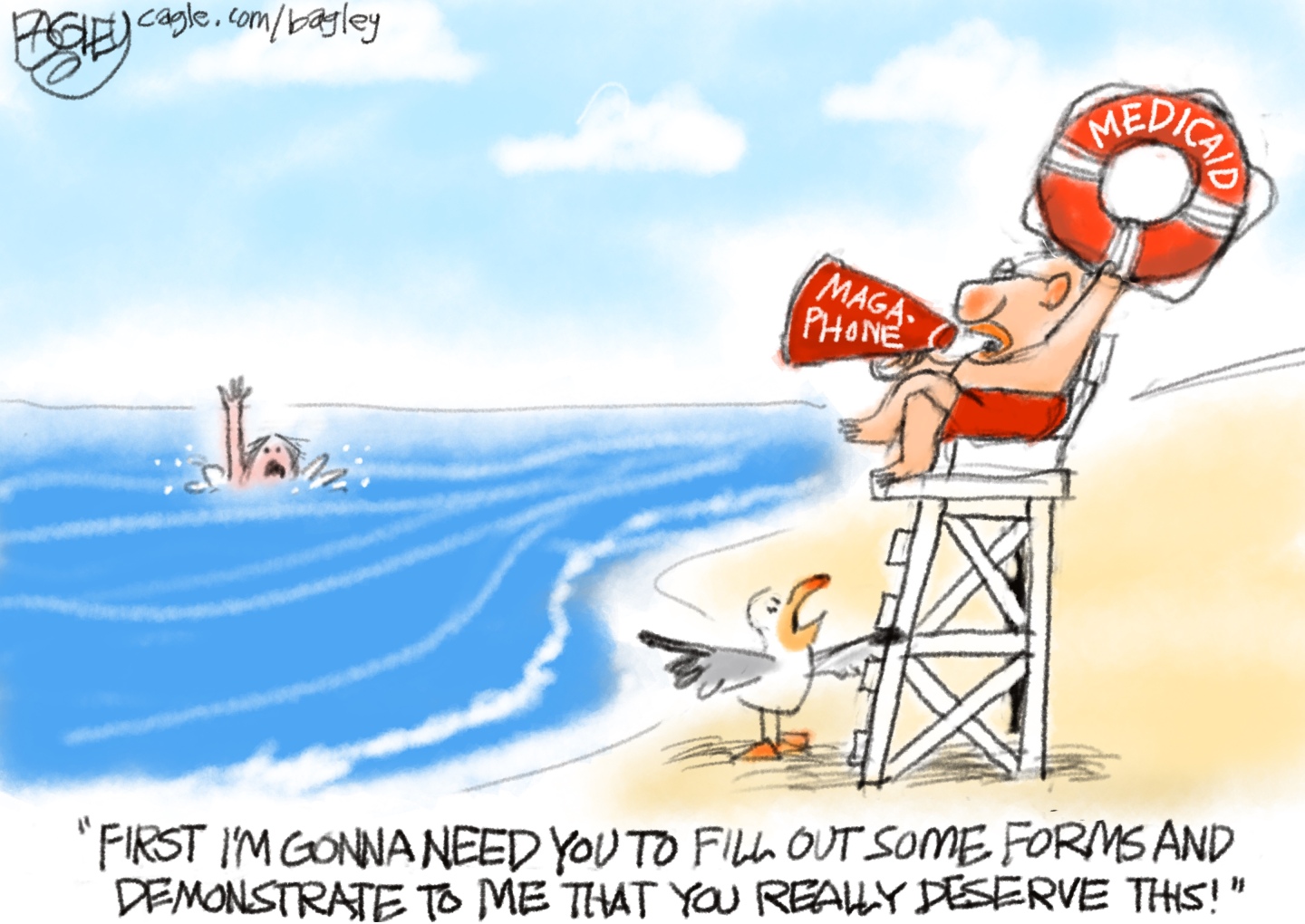 Political cartoon