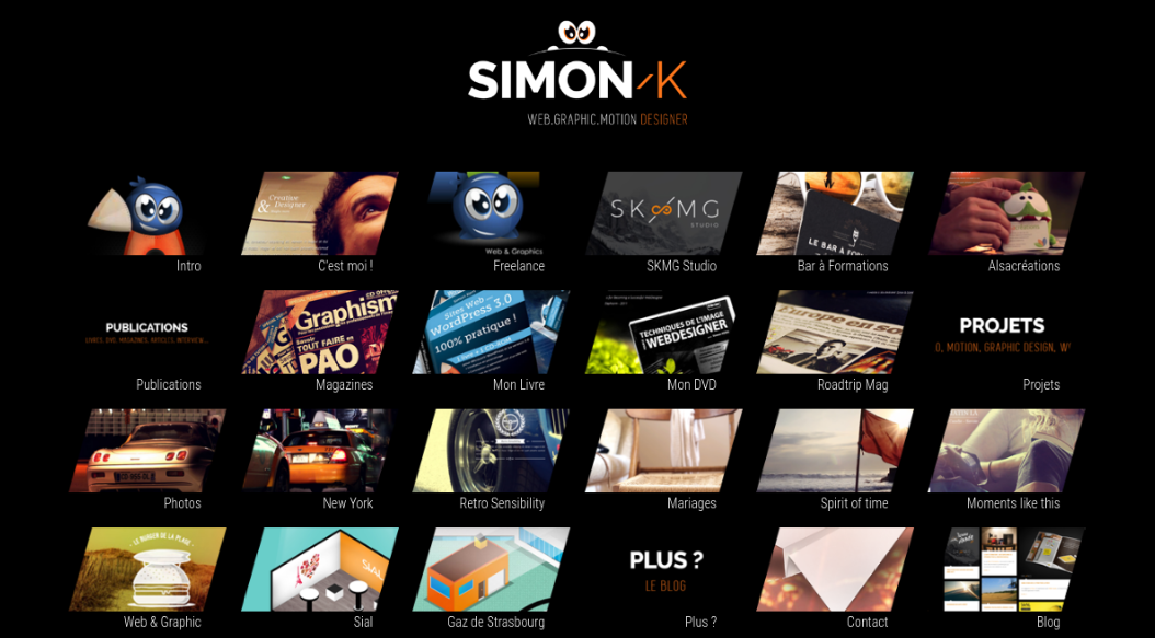 Simon Kern’s portfolio site has a real sense of fun