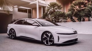 La Lucid Air à l'arrêt