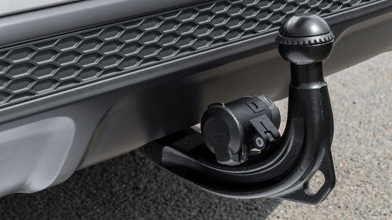 7. The towbar pops up out of no where