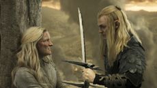 Galadriel and Sauron do battle above Eregion in The Rings of Power season 2, the precursor to The Rings of Power season 3