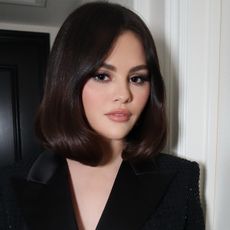 Selena Gomez with bubble bob haircut 