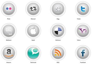Button-style Social Icons