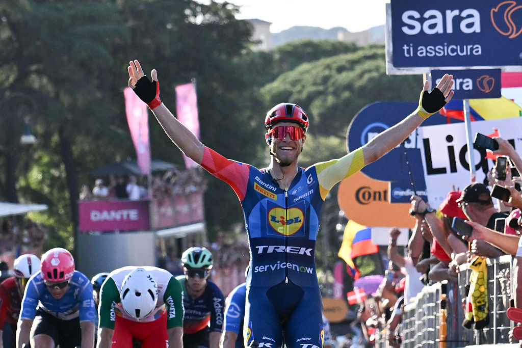 Jonathan Milan (LIDL-TREK) wins Stage 21 of the 109th Giro d&amp;amp;apos;Italia 2026, a 131 km stage from Rome to Rome, on May 31, 2026, in Rome, Italy. (Photo by Domenico Cippitelli/NurPhoto via Getty Images)