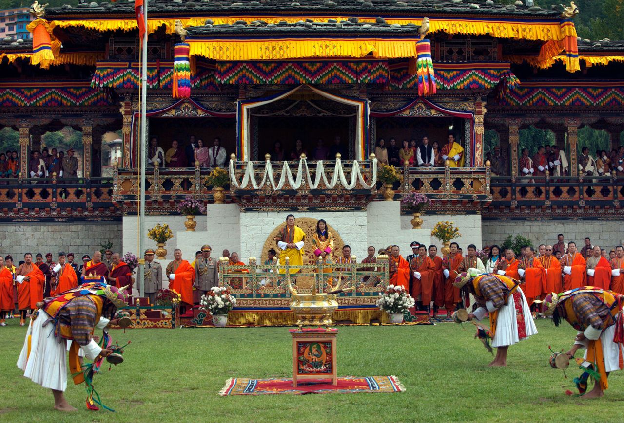 King Jigme Khesar Namgyel Wangchuck and Queen Ashi Jetsun Pema Wangchuck of Bhutan