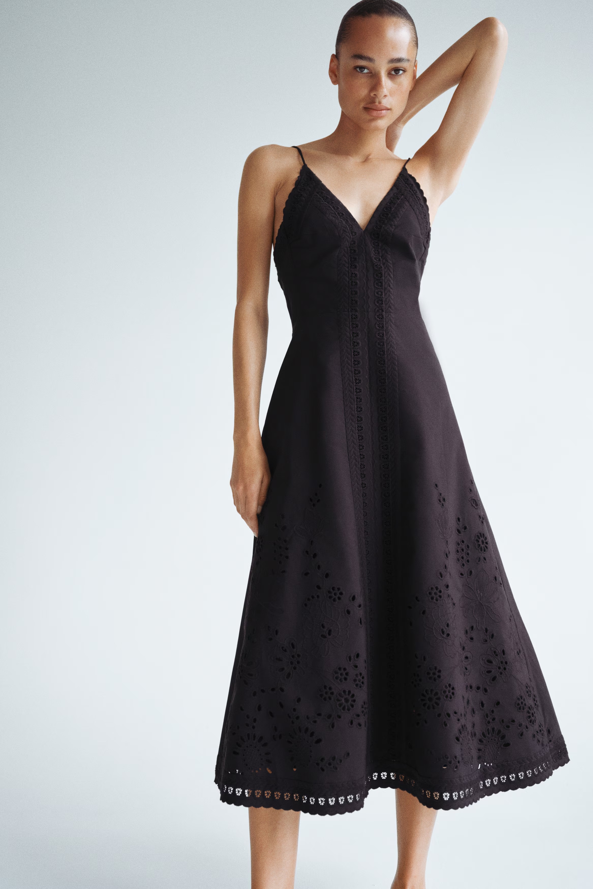 H&amp;amp;M, Broderie Anglaise Strappy Dress