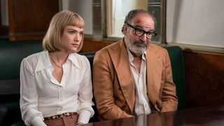 Violett Beane and Mandy Patinkin in Death and Other Details
