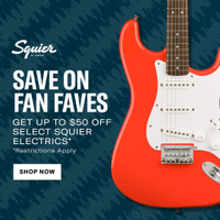 Squier Electric Guitars: $50 off at Fender