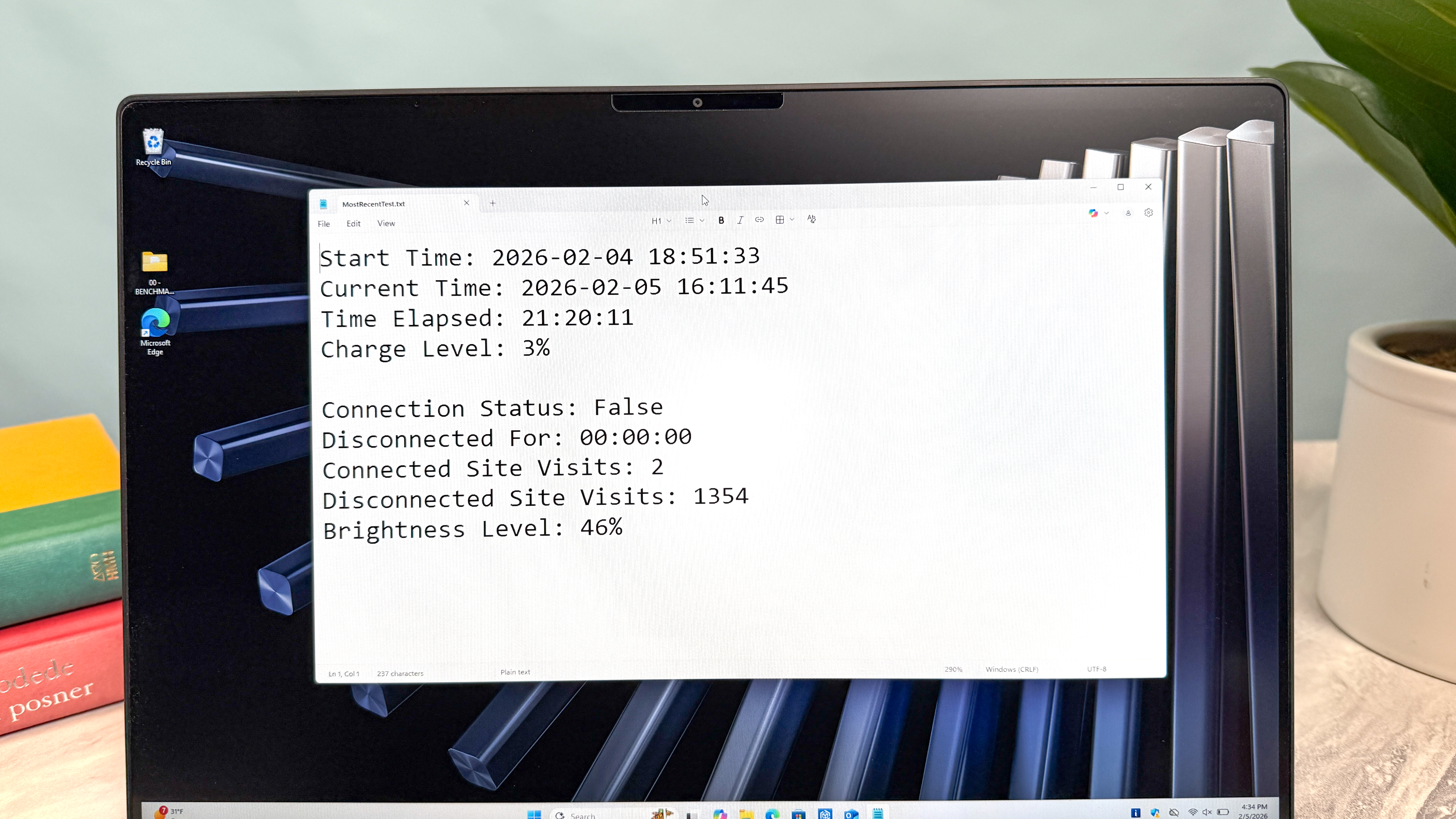 Dell XPS 14 (2026) battery test results.