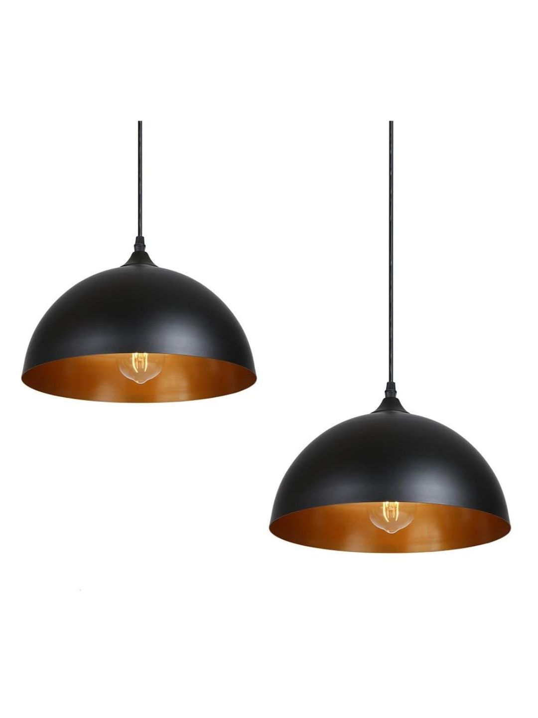 Tomshine, Industrial Suspended Ceiling Pendant Lights - 2 Pack