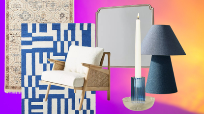 A collage of home decor and furniture items