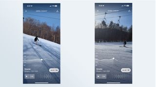 Carv ski app with video coaching