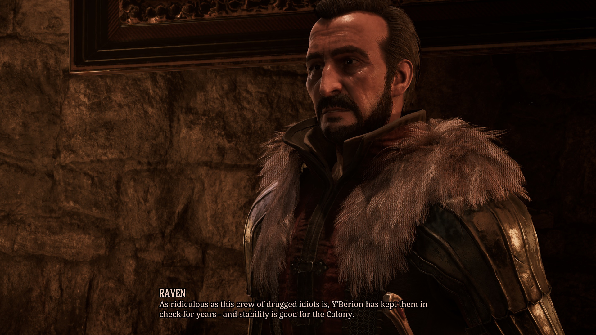 Raven talks to the Hero about the Swamp Camp in Gothic 1 Remake