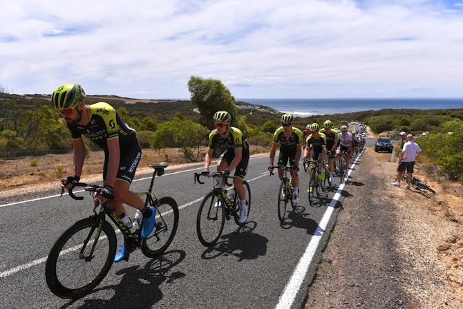 Mitchelton-Scott rode strongly all day