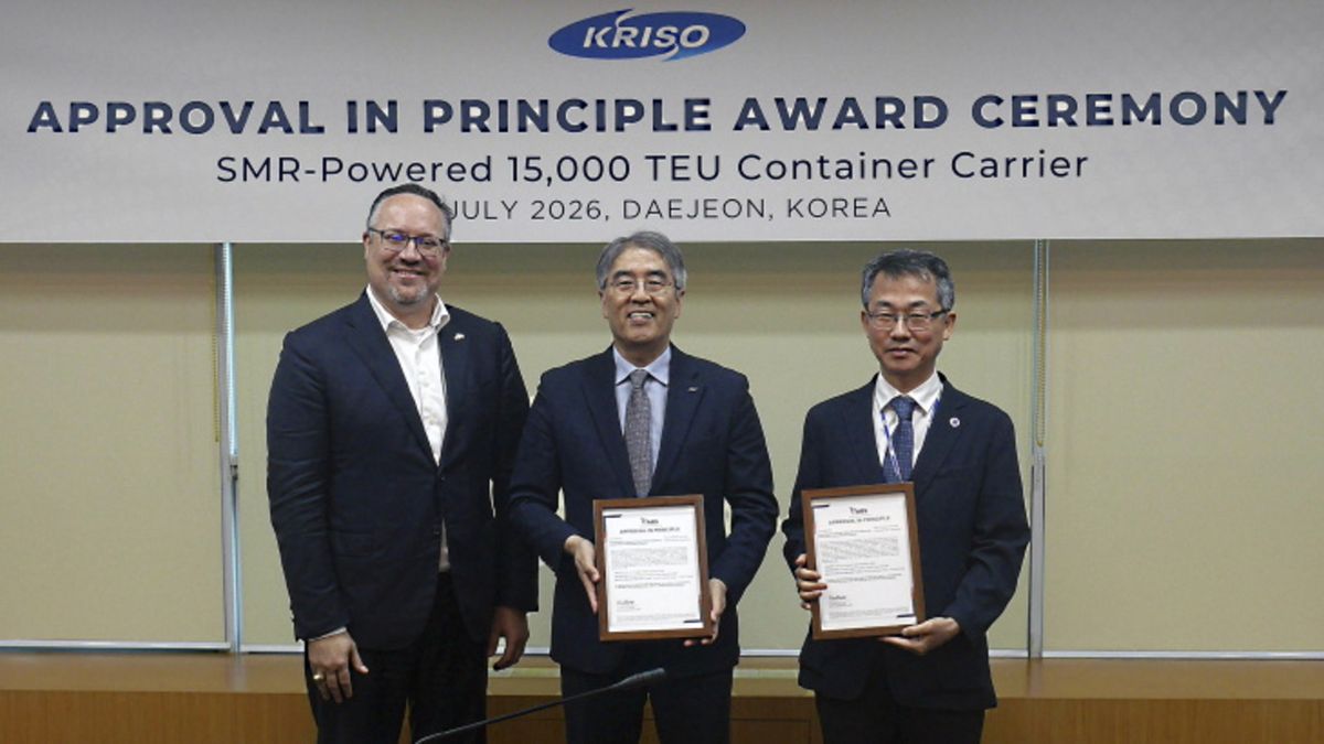 South Korean nuclear container ship proposal receives US approval for 15,000 TEU ultra-safe molten salt reactor design