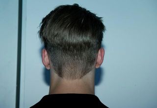 back of a male models head