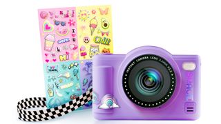 Canal Toys Photo Creator Pop Colour compact digital camera in purple on white backdrop